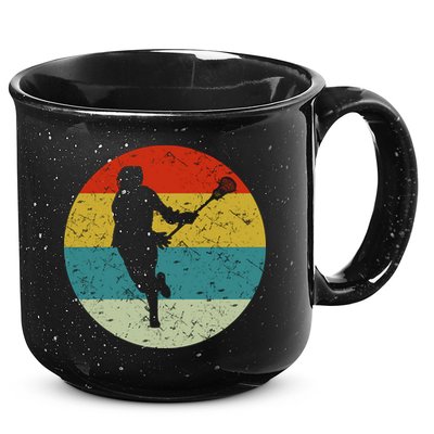Retro Vintage Lacrosse 15oz Campfire Ceramic Mug