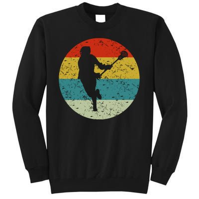 Retro Vintage Lacrosse Tall Sweatshirt