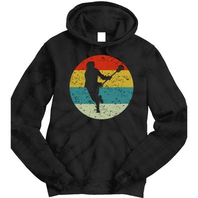 Retro Vintage Lacrosse Tie Dye Hoodie