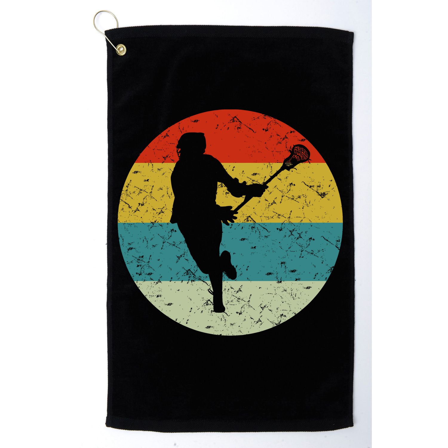 Retro Vintage Lacrosse Golf Towel