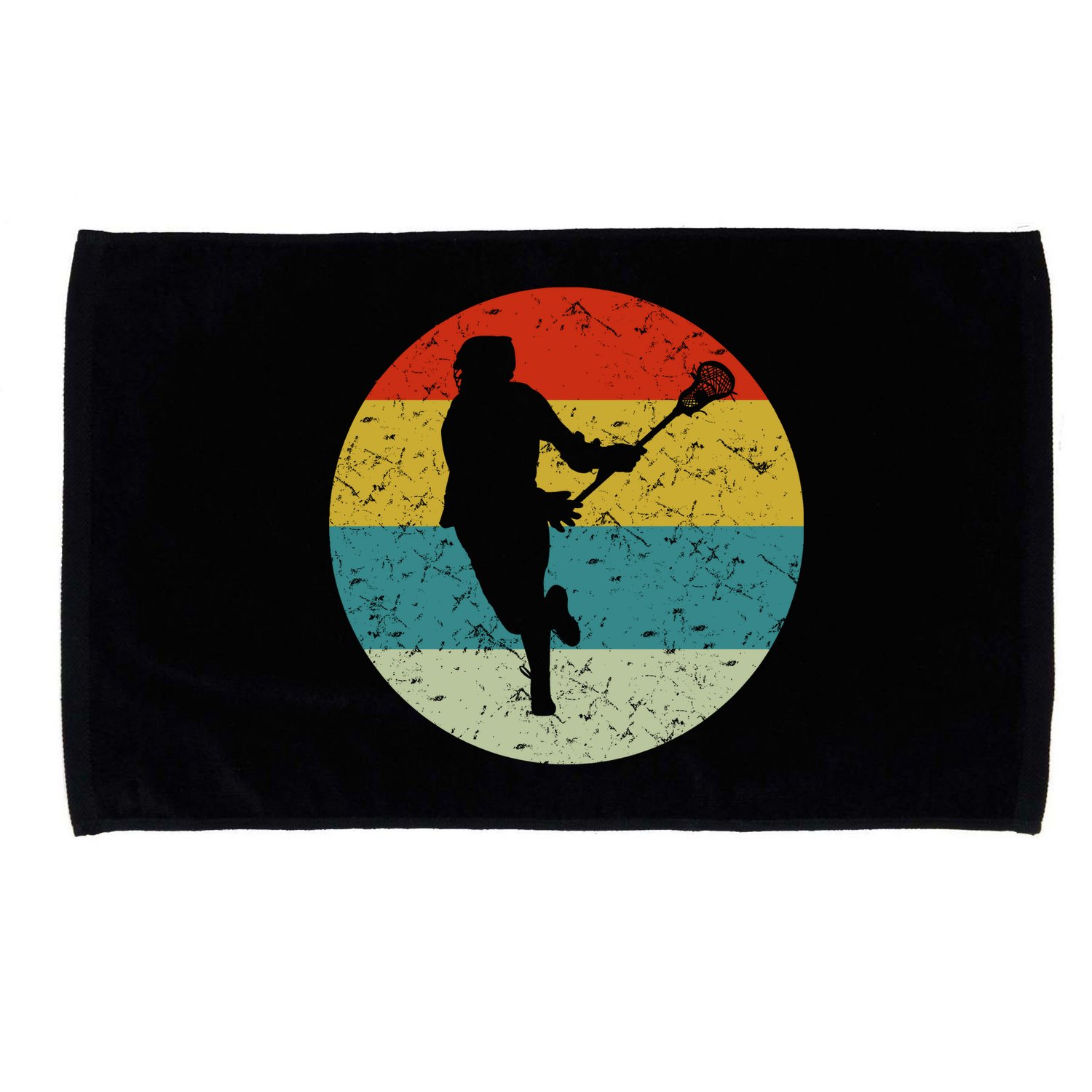 Retro Vintage Lacrosse Microfiber Hand Towel