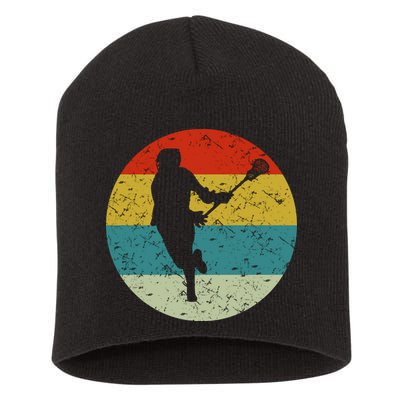 Retro Vintage Lacrosse Short Acrylic Beanie