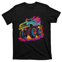 Retro Vintage Monster Truck Retro Sunset Monster Truck T-Shirt