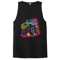 Retro Vintage Monster Truck Retro Sunset Monster Truck PosiCharge Competitor Tank