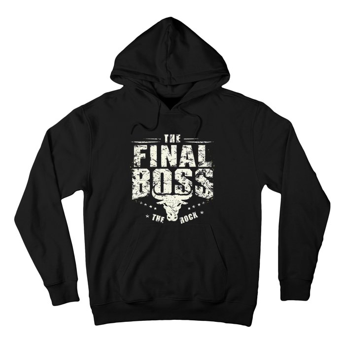 Rock Vintage Music Boss Final White Design Fun Music Lover Hoodie