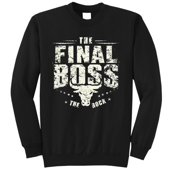 Rock Vintage Music Boss Final White Design Fun Music Lover Sweatshirt