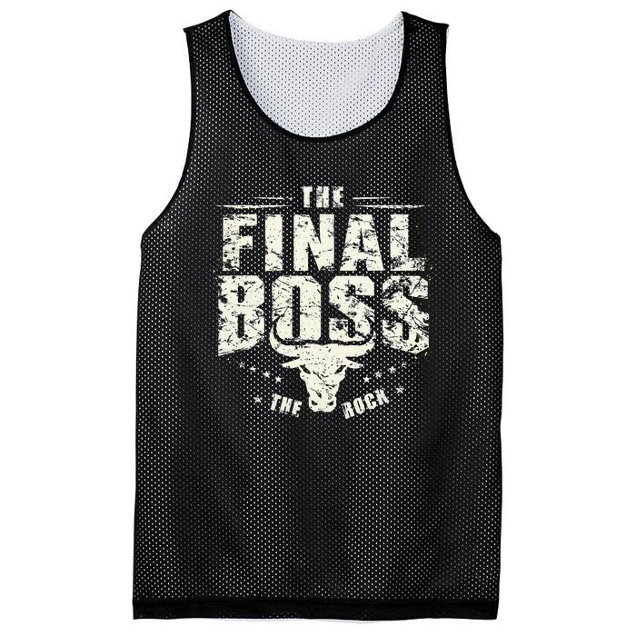 Rock Vintage Music Boss Final White Design Fun Music Lover Mesh Reversible Basketball Jersey Tank