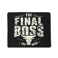 Rock Vintage Music Boss Final White Design Fun Music Lover Mousepad