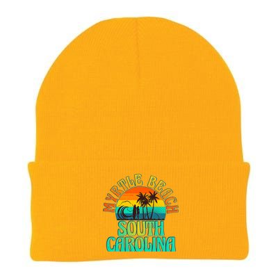 Retro Vintage Myrtle Beach South Carolina Knit Cap Winter Beanie