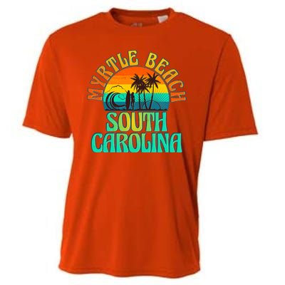 Retro Vintage Myrtle Beach South Carolina Cooling Performance Crew T-Shirt