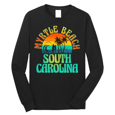 Retro Vintage Myrtle Beach South Carolina Long Sleeve Shirt