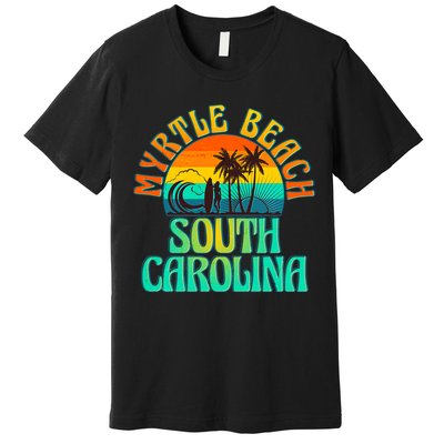 Retro Vintage Myrtle Beach South Carolina Premium T-Shirt