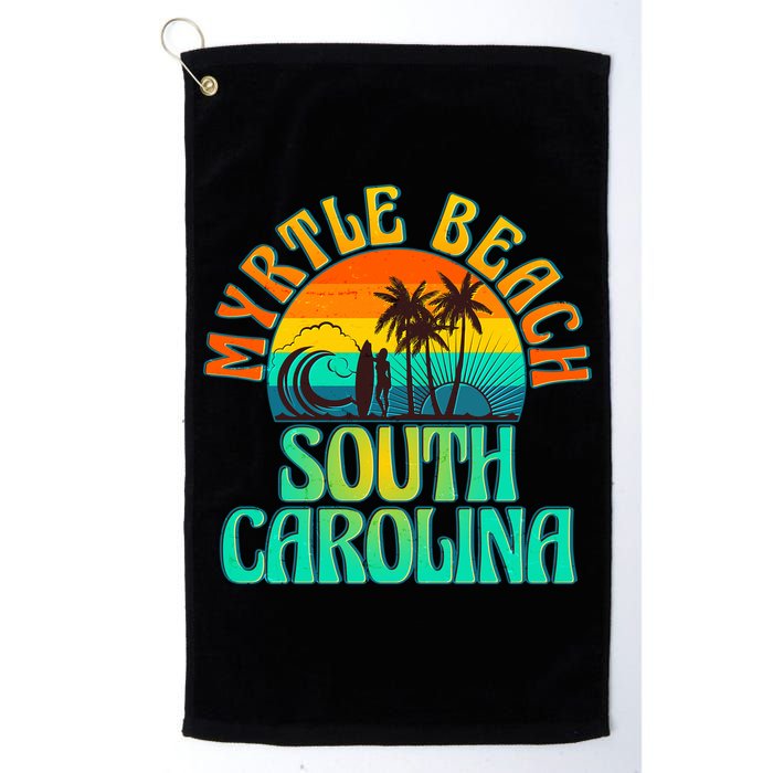 Retro Vintage Myrtle Beach South Carolina Golf Towel