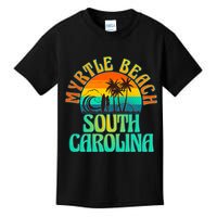 Retro Vintage Myrtle Beach South Carolina Kids T-Shirt