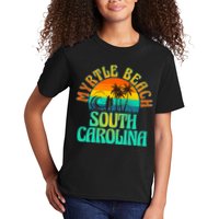 Retro Vintage Myrtle Beach South Carolina Kids T-Shirt
