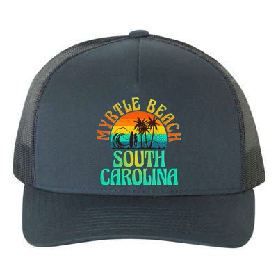 Retro Vintage Myrtle Beach South Carolina Yupoong Adult 5-Panel Trucker Hat