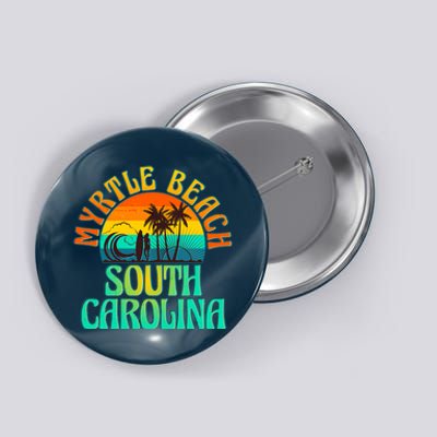 Retro Vintage Myrtle Beach South Carolina Button