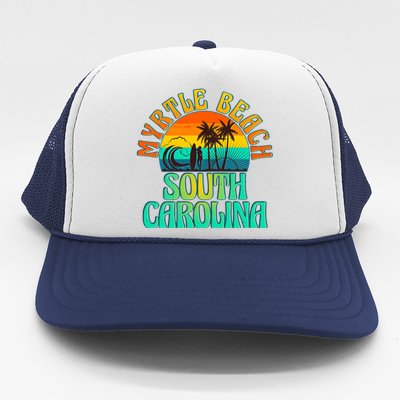 Retro Vintage Myrtle Beach South Carolina Trucker Hat