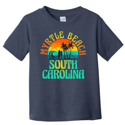 Retro Vintage Myrtle Beach South Carolina Toddler T-Shirt