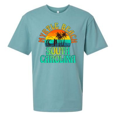 Retro Vintage Myrtle Beach South Carolina Sueded Cloud Jersey T-Shirt