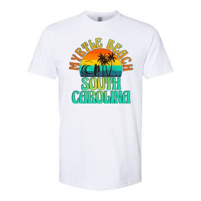 Retro Vintage Myrtle Beach South Carolina Softstyle® CVC T-Shirt