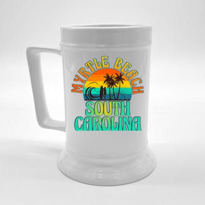 Retro Vintage Myrtle Beach South Carolina Beer Stein