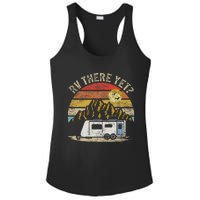 Retro Vintage Mountains Camping RV There Yet Ladies PosiCharge Competitor Racerback Tank