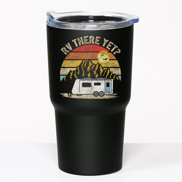 Retro Vintage Mountains Camping RV There Yet Tumbler