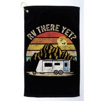 Retro Vintage Mountains Camping RV There Yet Golf Towel