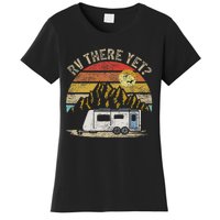 Retro Vintage Mountains Camping RV There Yet Women's T-Shirt