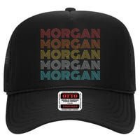 Retro Vintage Morgan High Crown Mesh Back Trucker Hat