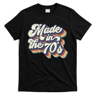 Retro Vintage Made In The 70s 1970s Born Birthday Day Gift T-Shirt