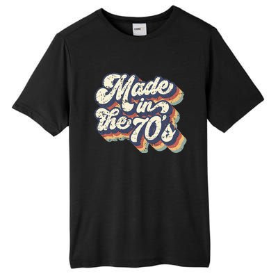 Retro Vintage Made In The 70s 1970s Born Birthday Day Gift Tall Fusion ChromaSoft Performance T-Shirt