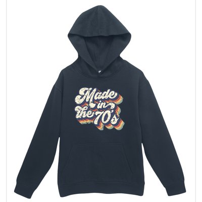 Retro Vintage Made In The 70s 1970s Born Birthday Day Gift Urban Pullover Hoodie