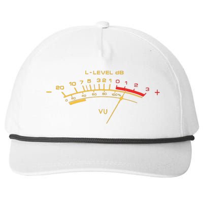 Retro Vu Meter For Audio Technicians And Sound Engineers Snapback Five-Panel Rope Hat