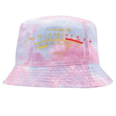 Retro Vu Meter For Audio Technicians And Sound Engineers Tie-Dyed Bucket Hat