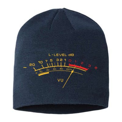 Retro Vu Meter For Audio Technicians And Sound Engineers Sustainable Beanie