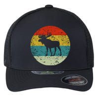 Retro Vintage Moose Flexfit Unipanel Trucker Cap