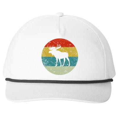 Retro Vintage Moose Snapback Five-Panel Rope Hat