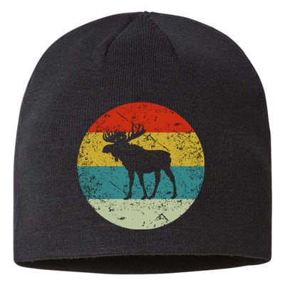 Retro Vintage Moose Sustainable Beanie