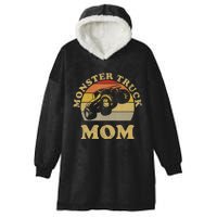 Retro Vintage Monster Truck Mom  Hooded Wearable Blanket