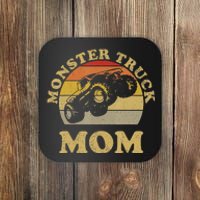 Retro Vintage Monster Truck Mom  Coaster