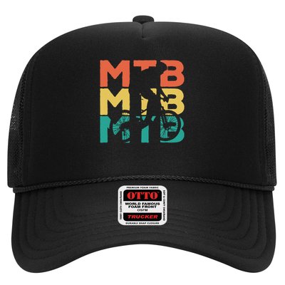 Retro Vintage Mtb Gift For Mountain Bikers Trucker Hat