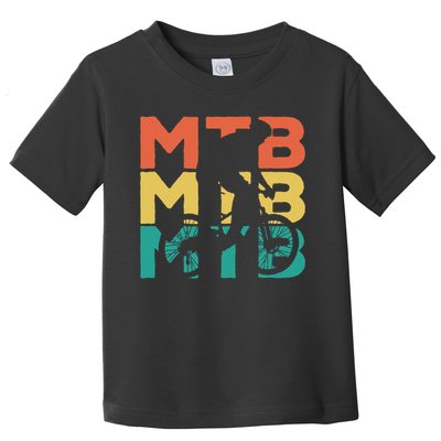 Retro Vintage Mtb Gift For Mountain Bikers Toddler T-Shirt