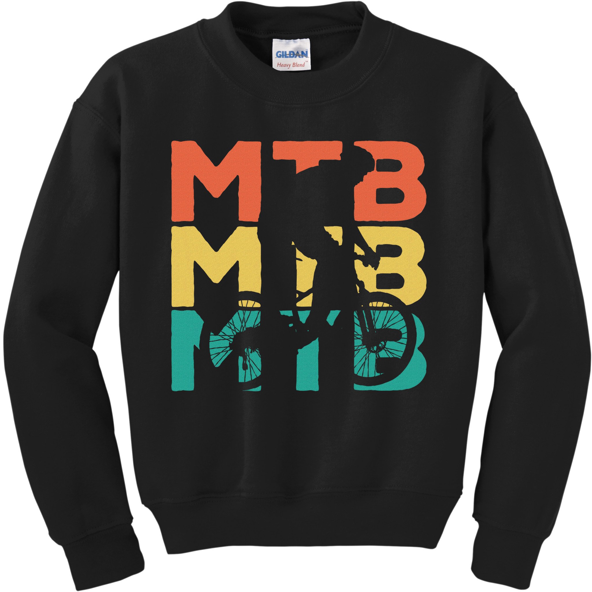 Retro Vintage Mtb Gift For Mountain Bikers Kids Sweatshirt