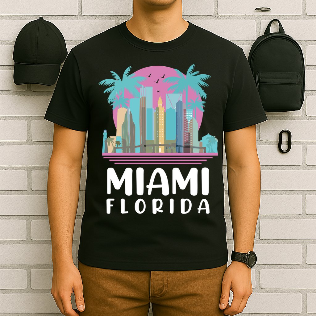Retro Vintage Miami Florida T-Shirt