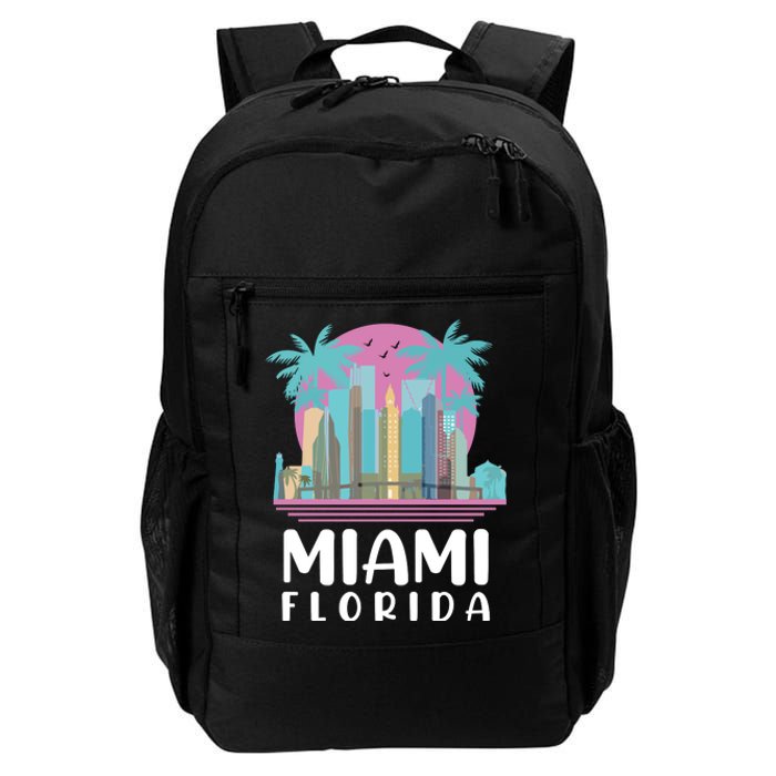 Retro Vintage Miami Florida Daily Commute Backpack