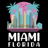 Retro Vintage Miami Florida Backpack