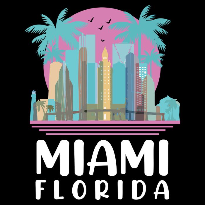 Retro Vintage Miami Florida Backpack