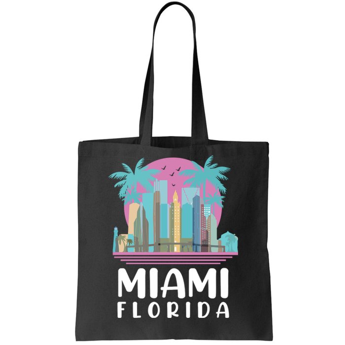 Retro Vintage Miami Florida Tote Bag